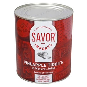 Savor Imports Pineapple Tidbits In Natural Juice-10 Each-6/Case
