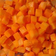 Commodity Diced Carrot-7.5 lb.-6/Case