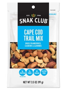 Snak Club Century Snacks Cape Cod Trail Mix-3.5 oz.-6/Case