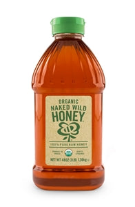 Naked Wild Honey Organic Raw Honey Bulk-48 oz.-6/Case