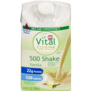 Hormel Vital Cuisine Iddsi Level 2 Nectar Consistency Vanilla 500 Shakes. 8.45 oz./Pack- 27/Case-27 Count-1/Case