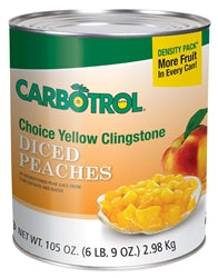 Carbotrol Fruit Peach Diced-105 oz.-1/Box-6/Case