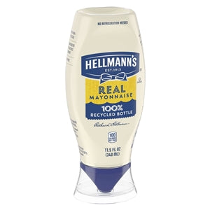 Hellmann's Real Squeeze Bottle Mayonnaise Bottle-11.5 fl oz.-12/Case