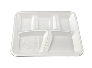 D & W Fine Pack Envirofoam Tray White-500 Each-125/Box-1/Case