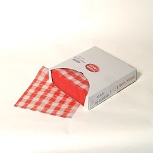 Handy Wacks Red Gingham 12 Inch X 12 Inch Sandwich Wrap-1000 Count-1/Box-6/Case