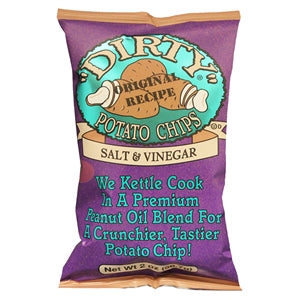 Dirty Potato Chips Sea Salt & Vinegar Potato Chips-2 oz.-25/Case