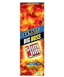 Slim Jim Mild Beef And Cheese Snack Sticks-3 oz.-18/Box-6/Case