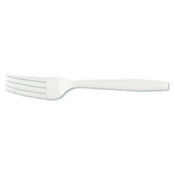 D & W Fine Pack Enviroware Monarch White Fork-1000 Each-1000/Box-1/Case