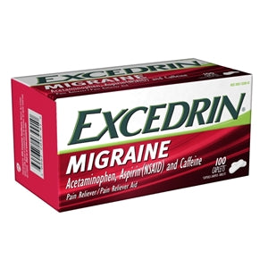 Excedrin Migraine-100 Each-3/Box-8/Case MPN# 60000000122132 – Round Eye ...