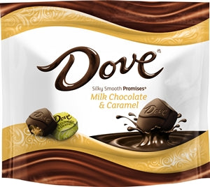 Dove Milk Chocolate Caramel Promises Stand Up Pouch-7.61 oz.-8/Case