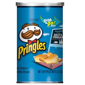 Pringles Salt & Vinegar Potato Crisp-2.5 oz.-12/Case