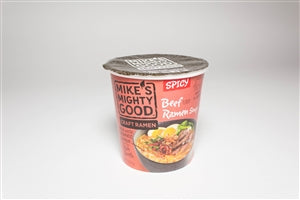 Mike's Mighty Good Craft Ramen Organic Beef Ramen Noodle Soup-1.8 oz.-6/Case