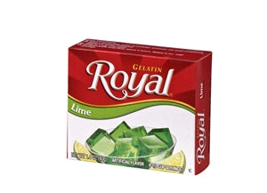 Royal Lime Flavored Gelatin Mix-1.41 oz.-12/Case