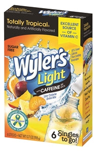 Wylers Light Totally Tropical Drink Mix Singles To Go-6 Count-12/Case