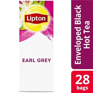 Lipton Earl Grey Hot Tea Bags-28 Count-6/Case