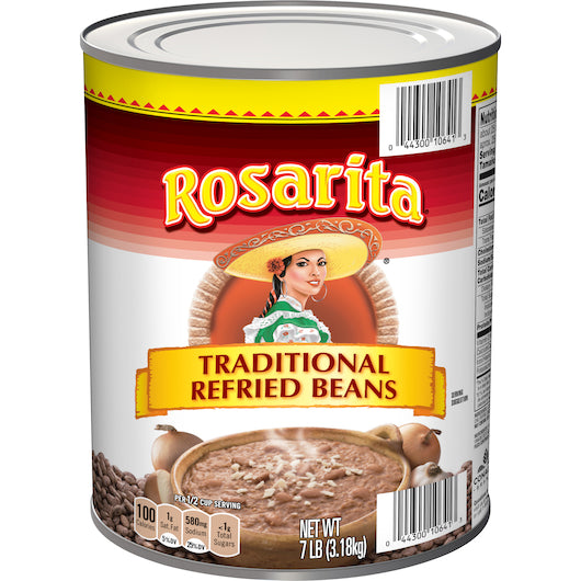 Rosarita Original Refried Beans-112 oz.-6/Case