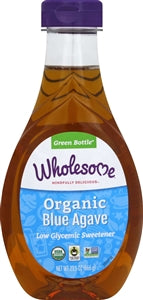 Wholesome Sweetener Organic Agave Blue Syrup Bottle-23.5 oz.-6/Case