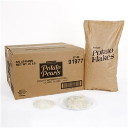 Baf Potato Pearls Low Sodium Potato Flakes-5 lb.-6/Case