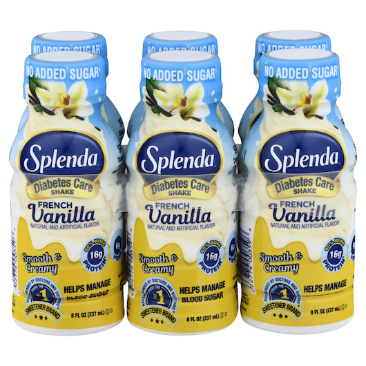 Splenda Shake French Vanilla-8 fl oz.-6/Box-4/Case