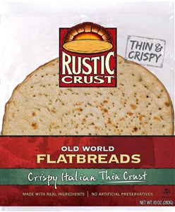 Rustic Crust Crispy Italian Thin Pizza Crust-1 Each-8/Case