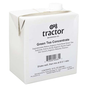 Tractor Beverage Co Organic Green Tea Concentrate-32 oz.-12/Case