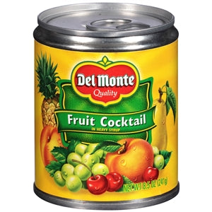 Del Monte In Heavy Syrup Pull Top Fruit Cocktail-8.5 oz.-12/Case