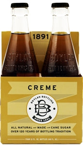 Boylan Bottling Natural Kind Creme Soda-12 fl oz.s-4/Box-6/Case