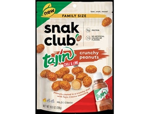 Snak Club Family Size Tajin Crunchy Peanuts-10.5 oz.-6/Case