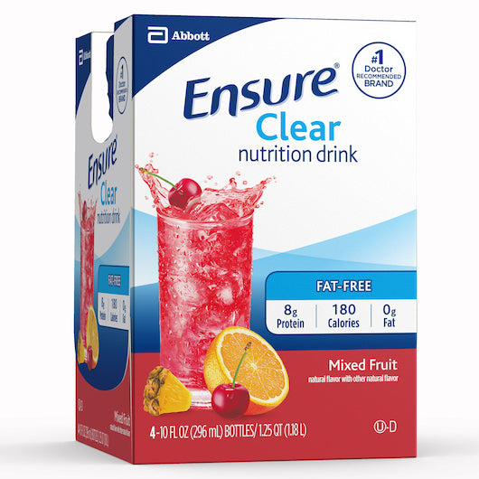 Ensure Shake Clear Mixed Fruit-10 fl oz.-4/Box-3/Case