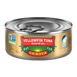 Genova Solid Light Narrow Base Yellowfin Tuna-5 oz.-24/Case