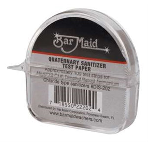 Bar Maid Sani-Maid Paper Quaternary Sanitizer Test-100 Count-12/Case