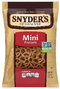 Snyder's Of Hanover Mini Pretzels-3.5 oz.-8/Case