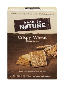 Back To Nature Crispy Wheat Crackers-8 oz.-6/Case