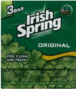 Irish Spring Original Personal 3 Bar-9.6 oz.-24/Case