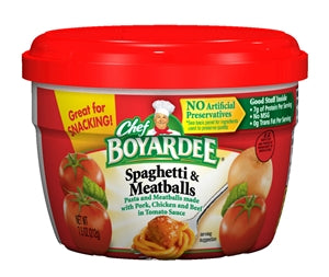 Chef Boyardee Chef Boyardee Microwave Spaghetti With Meatball-7.5 oz.-12/Case