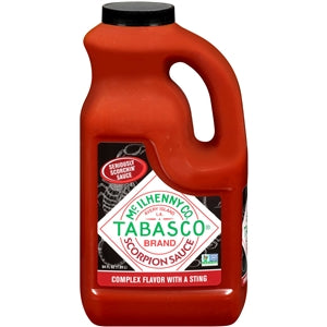 Tabasco Scorpion Sauce Hot Sauce Bulk-0.5 Gallon-2/Case