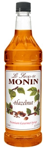 Monin Hazelnut Flavor Syrup-1 Liter-4/Case