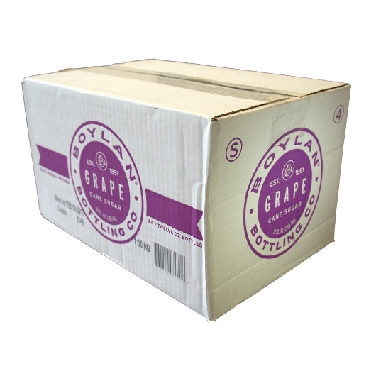 Boylan Bottling Grape 6/4 Pack-12 fl oz.s-4/Box-6/Case