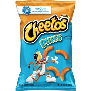Cheetos Jumbo Puffs Cheese Flavored Snack-2.125 oz.-24/Case