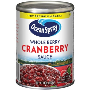 Ocean Spray Whole Berry Cranberry Sauce-14 oz.-24/Case
