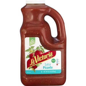 La Victoria Mild Picante Salsa Plastic Jar-136 oz.-4/Case
