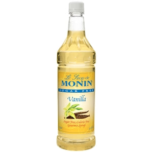 Monin Vanilla Sugar Free Syrup-Kosher-1 Liter-4/Case