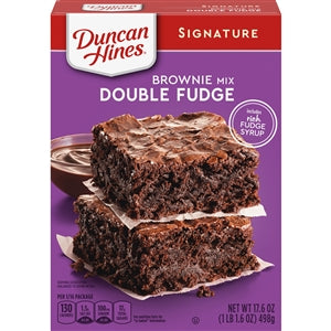 Duncan Hines Double Fudge Brownie Mix-17.6 oz.-12/Case