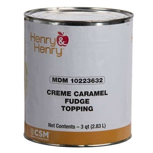 Henry And Henry Cafe Sarks Caramel Fudge Topping-8.3 lb.-6/Case