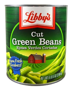 Libby's Libby Green Bean Cut Mix Sieve Low Sodium-101 oz.-6/Case