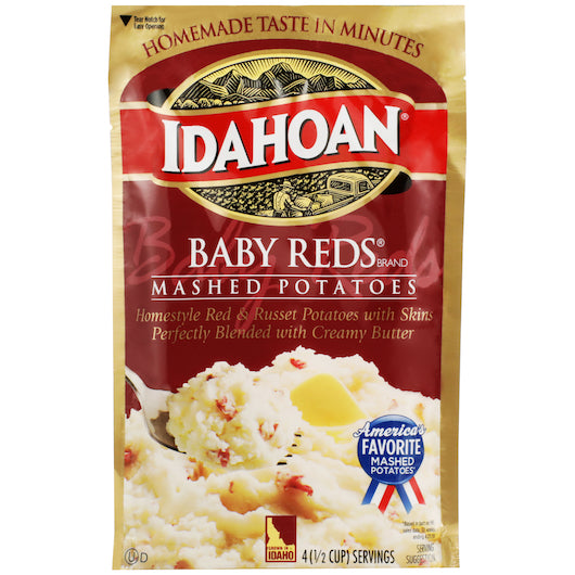 Idahoan Mashed Potatoes Baby Reds Pouch 10/4.1 Oz.