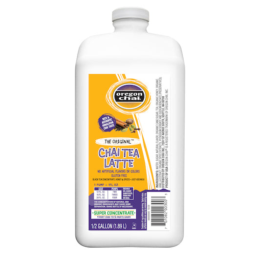 Oregon Chai Original Chai Super Concentrate-0.5 Gallon-4/Case