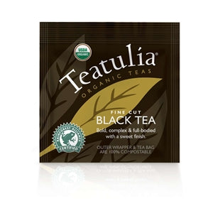 Teatulia Organic Teas Black Wrapped Standard Tea-50 Count-1/Case