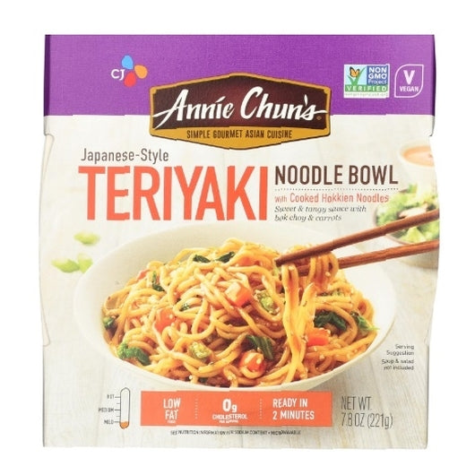 Annie Chun's Teriyaki Noodle Bowl-7.8 oz.-6/Case
