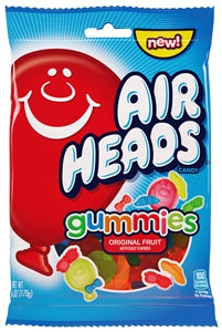Airheads Original Fruit Gummies-6 oz.-12/Case